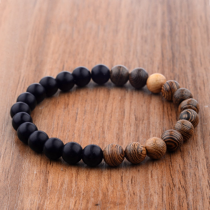Holz Perlen Armbänder