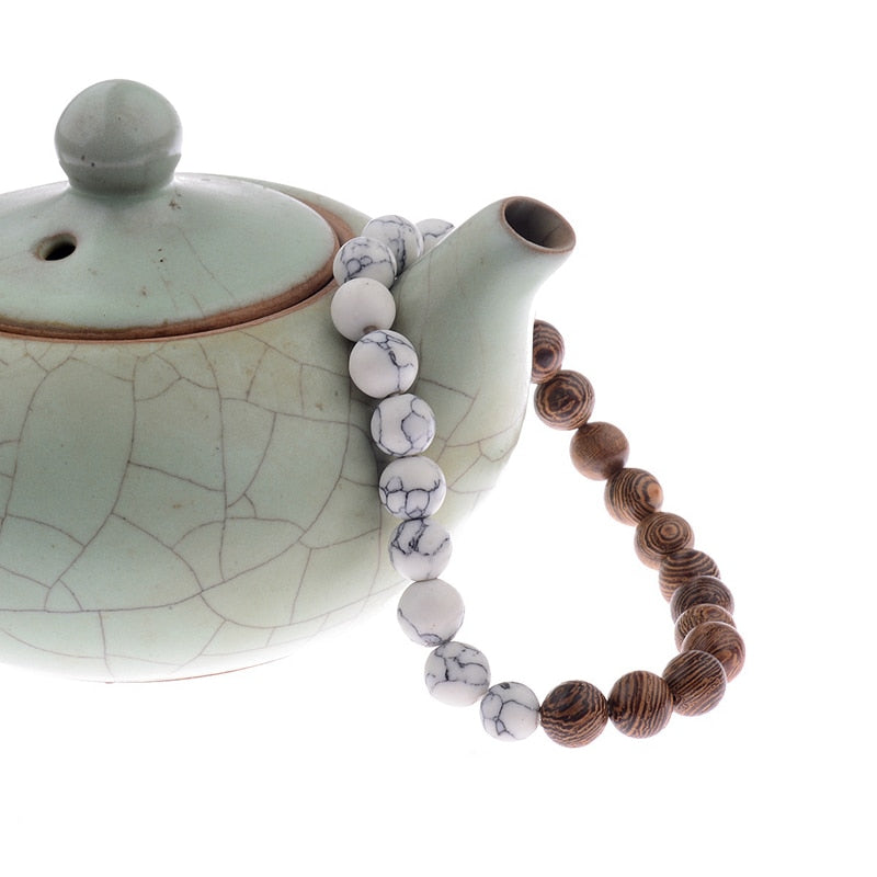 Holz Perlen Armbänder