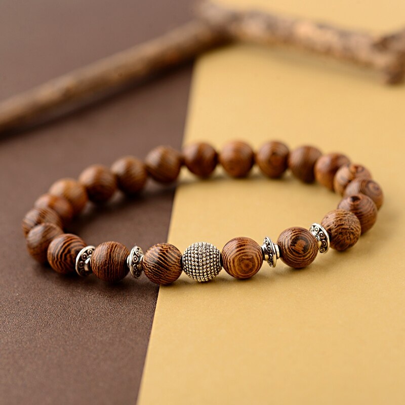 Holzperlen Armband