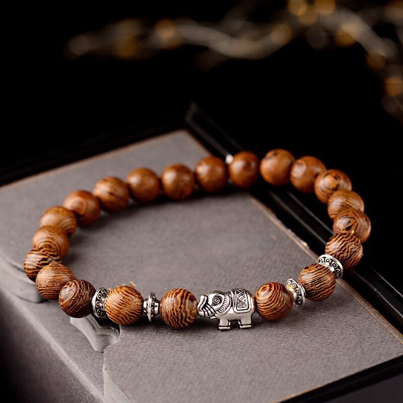 Holzperlen Armband